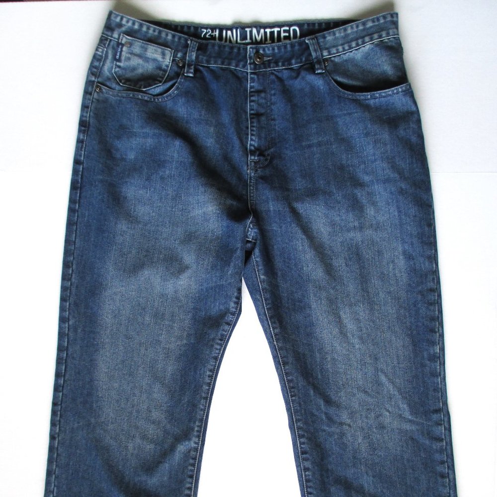 72+ Unlimited ECKO UNLTD Loose Straight Leg Blue Jeans 40 X 32
